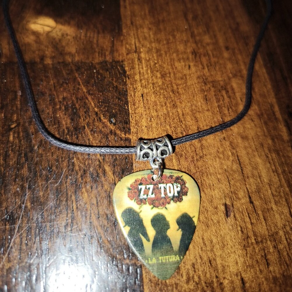 ZZ TOP GUITAR PICK NECKLACE